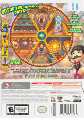 New Carnival Games(R) box cover back
